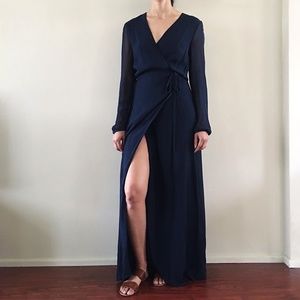 Chan Luu Navy Wrap Dress